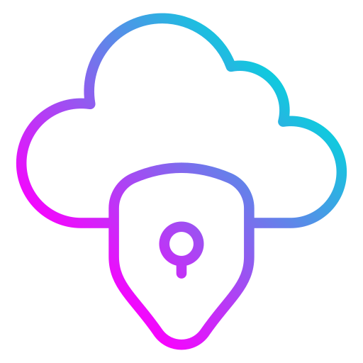 chmura danych Generic Gradient ikona