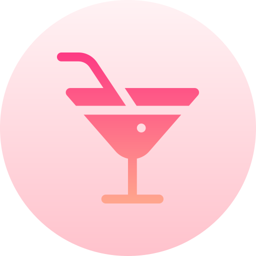 cocktail Basic Gradient Circular icona