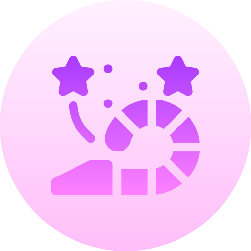 Party blower Basic Gradient Circular icon