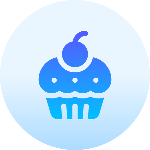 cupcake Basic Gradient Circular icona