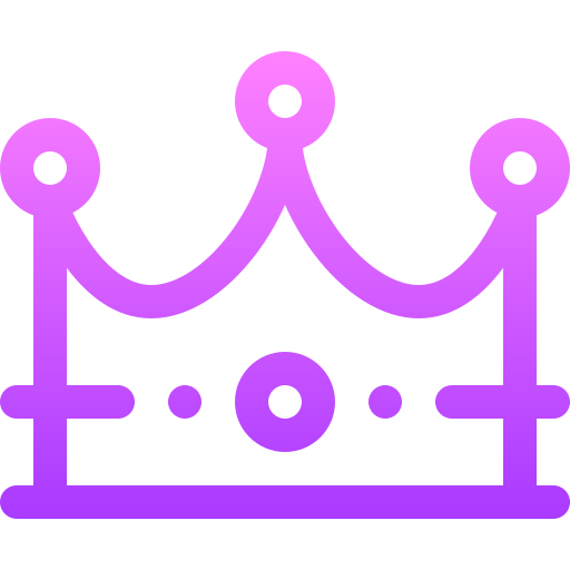 Корона Basic Gradient Lineal color иконка