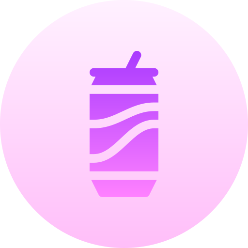 lattina di soda Basic Gradient Circular icona
