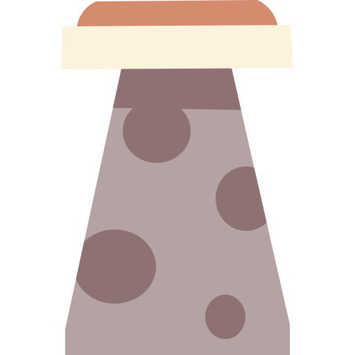 버섯 의자 Cartoon Flat icon