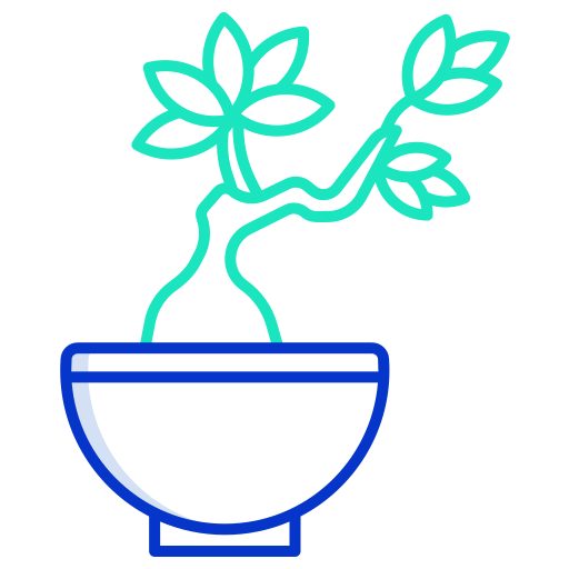bonsai Generic color outline icoon