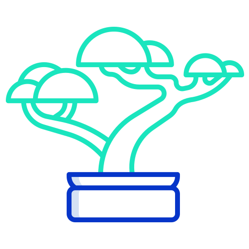 bonsai Generic color outline icon