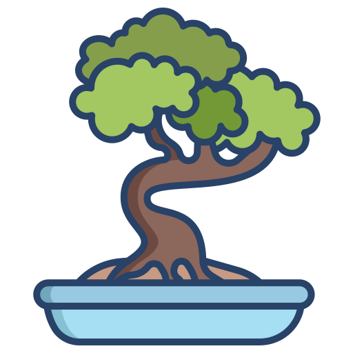 bonsai Generic color outline icoon