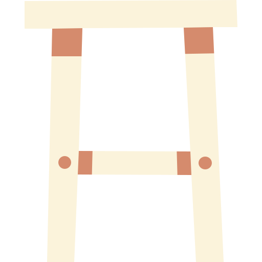 silla Cartoon Flat icono