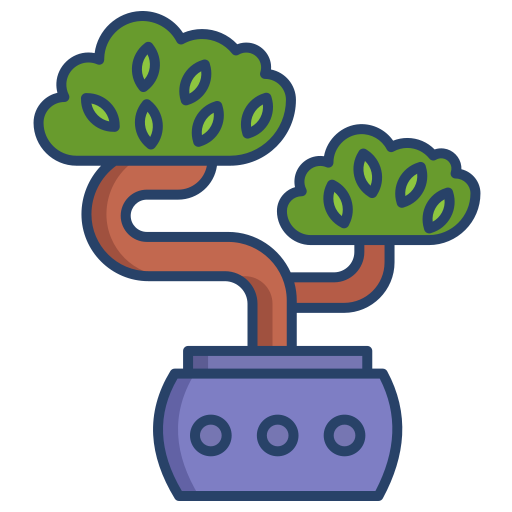 bonsai Generic color outline icon