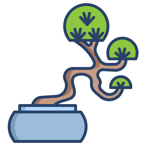 bonsai Generic color outline icon