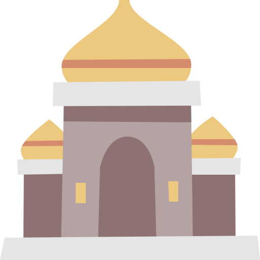 tempel Cartoon Flat icon