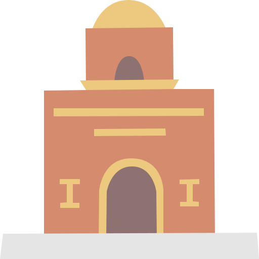 寺 Cartoon Flat icon