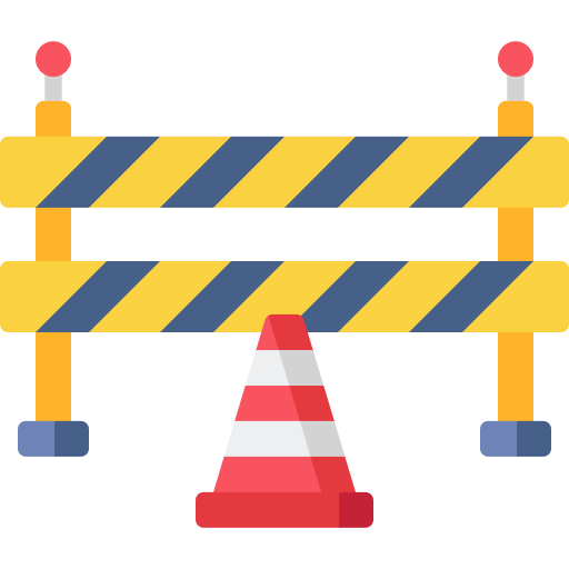 barrera de tráfico Special Flat icono