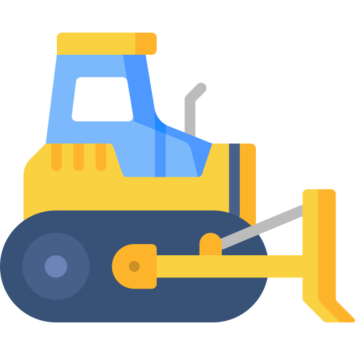 bulldozer Special Flat icoon