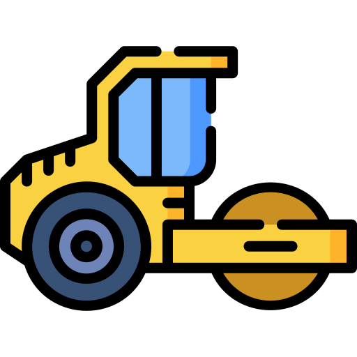 Road roller Special Lineal color icon