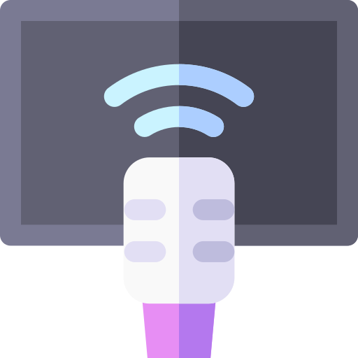 televisión inteligente Basic Rounded Flat icono