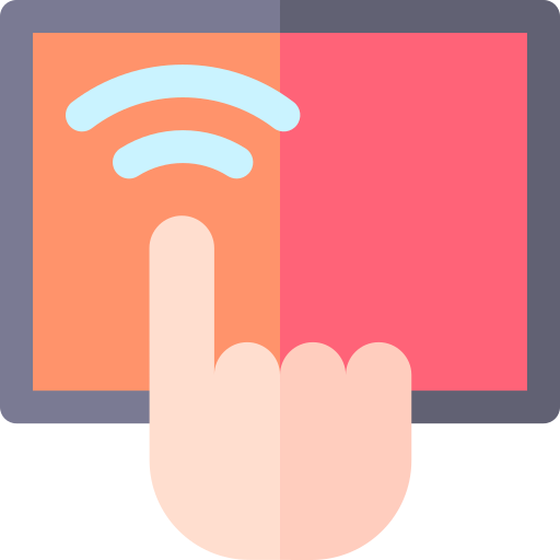 Touch screen Basic Rounded Flat icon