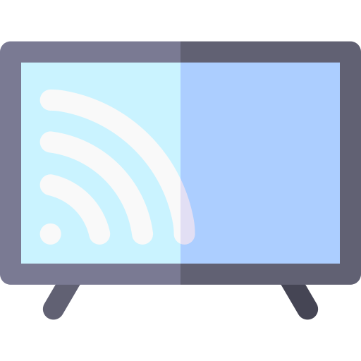televisión inteligente Basic Rounded Flat icono
