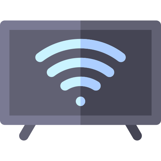 televisión inteligente Basic Rounded Flat icono