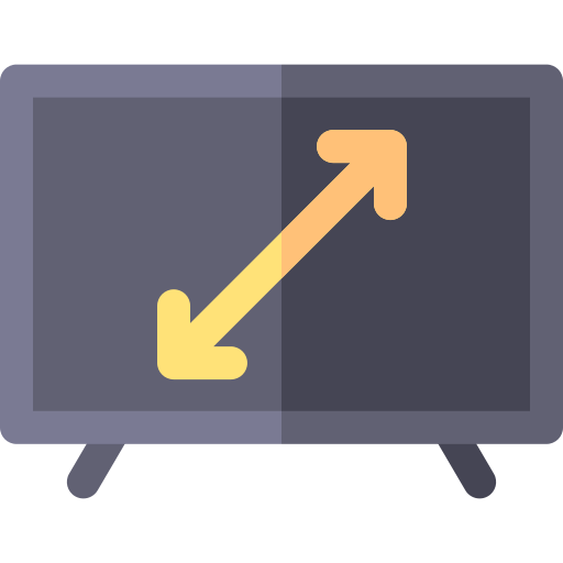 televisión inteligente Basic Rounded Flat icono