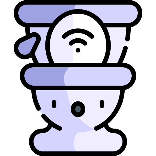 Toilet  Kawaii Lineal color icon