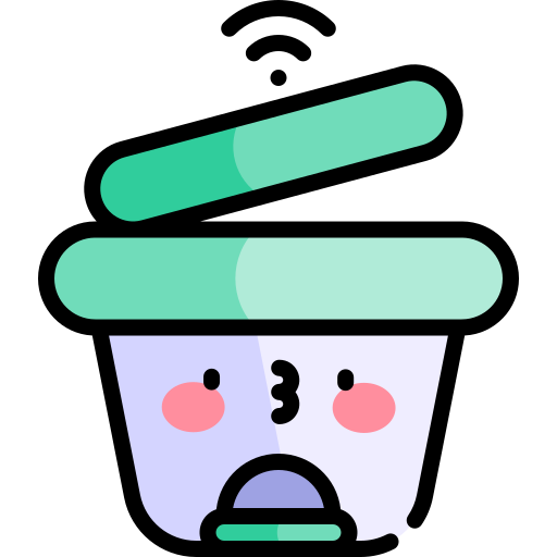 intelligenter müll Kawaii Lineal color icon