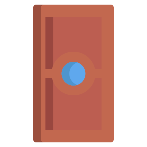 Door Generic color fill icon