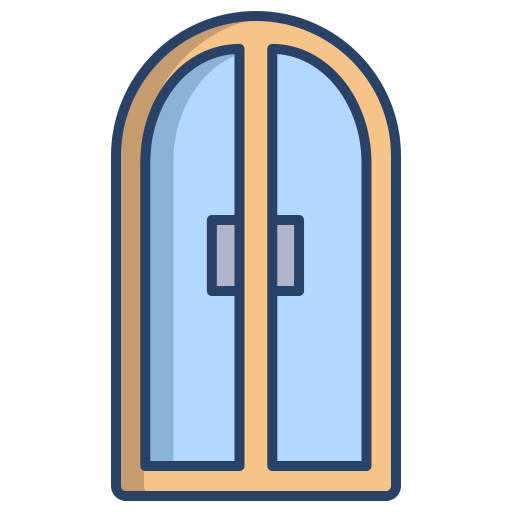 drzwi Generic color outline ikona