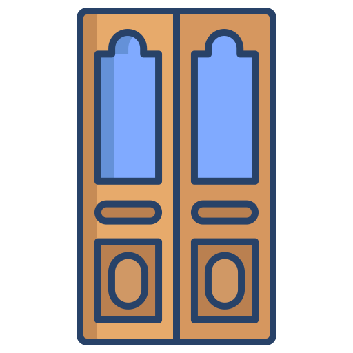 drzwi Generic color outline ikona