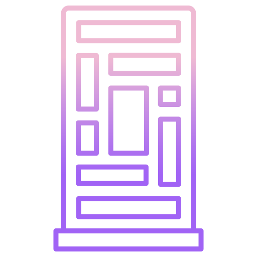 문 Generic gradient outline icon