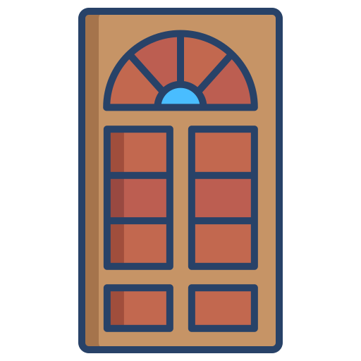 puerta Generic color outline icono