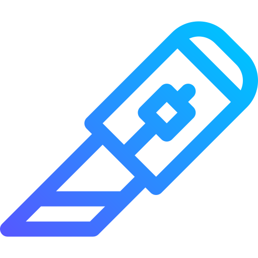 カッター Basic Gradient Lineal color icon