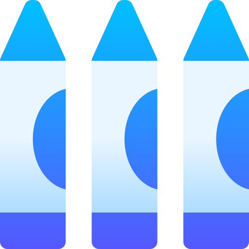 lápiz de color Basic Gradient Gradient icono