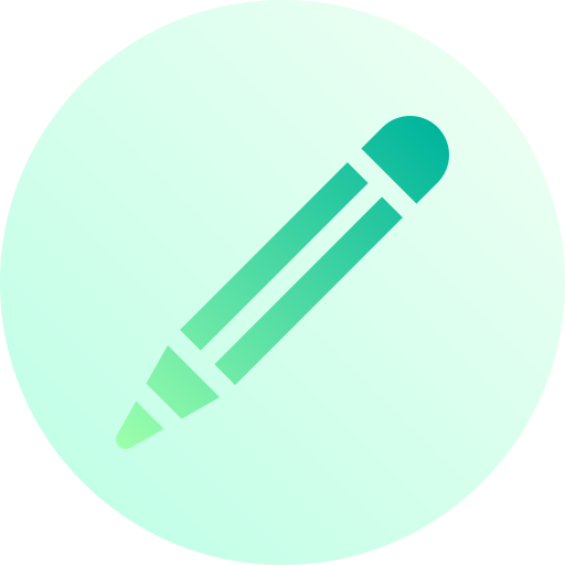 鉛筆 Basic Gradient Circular icon