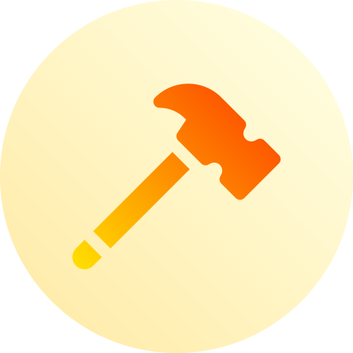 hammer Basic Gradient Circular icon
