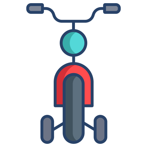 bicicletta Generic color outline icona