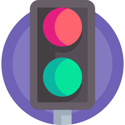 Traffic Light Detailed Flat Circular Flat icon