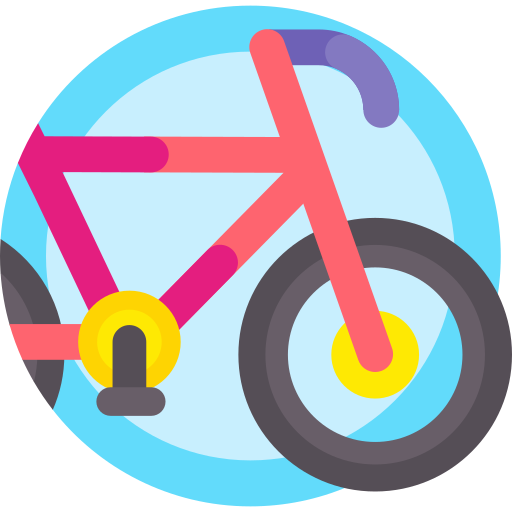 Велосипед Detailed Flat Circular Flat иконка