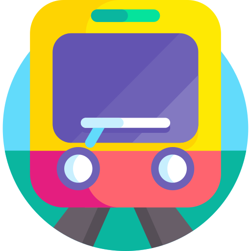 train Detailed Flat Circular Flat icon