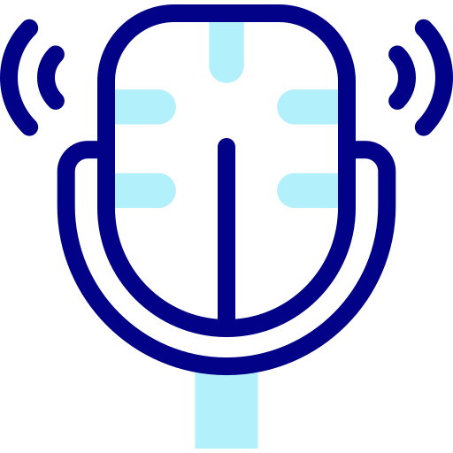 microfono Detailed Mixed Lineal color icona