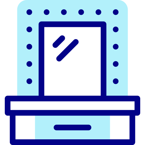 Mirror Detailed Mixed Lineal color icon