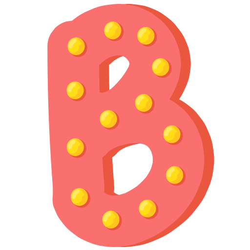 letter b Generic Flat icoon