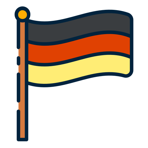 duitse vlag Generic Outline Color icoon