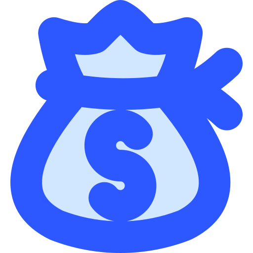Сумка денег Generic Blue иконка