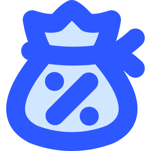 돈 가방 Generic Blue icon