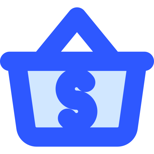 cesta de la compra Generic Blue icono