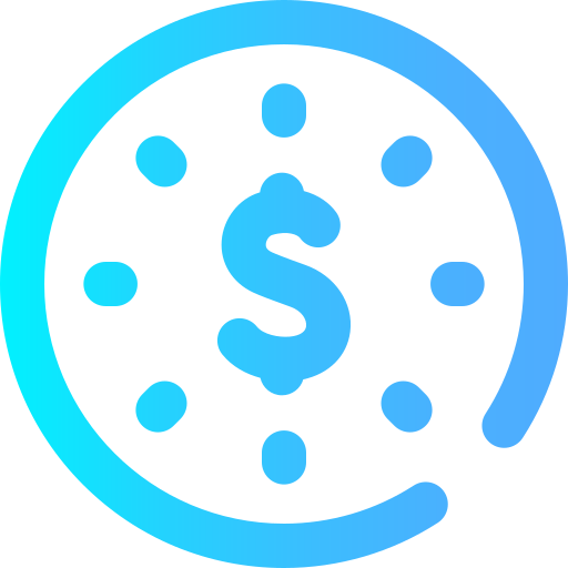 Coin Super Basic Omission Gradient icon