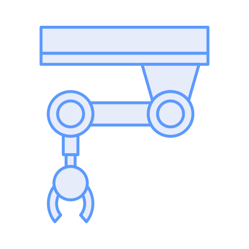 Robotic arm Generic Blue icon