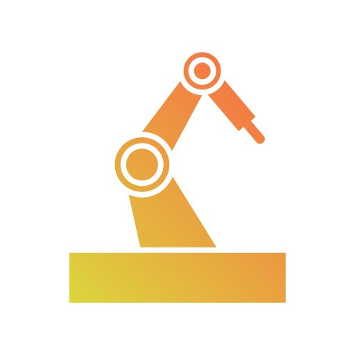 brazo robotico Generic Flat Gradient icono