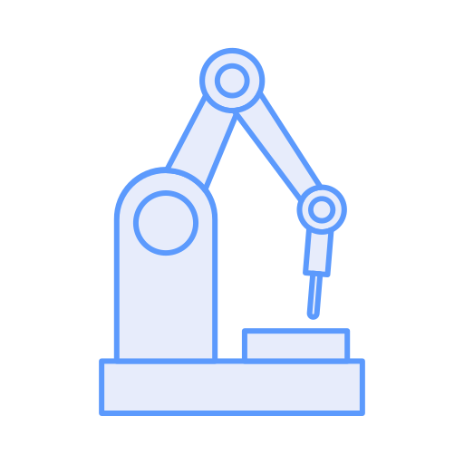 Robotic arm Generic Blue icon