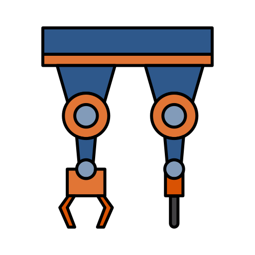 ロボットアーム Generic Thin Outline Color icon